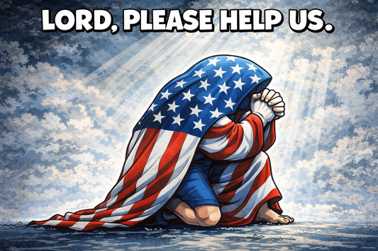 Praying American Flag