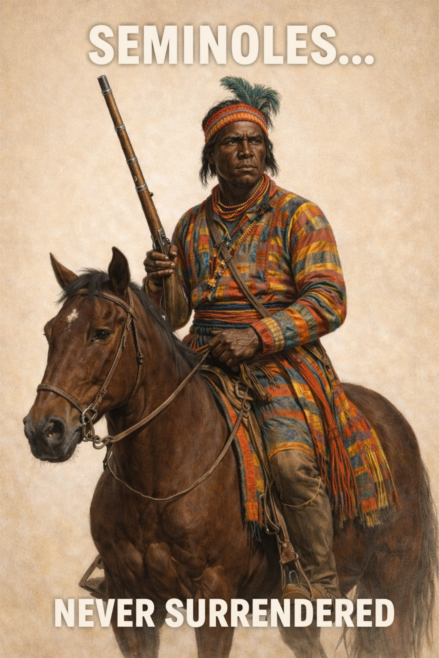 Indian Warrior on Horseback